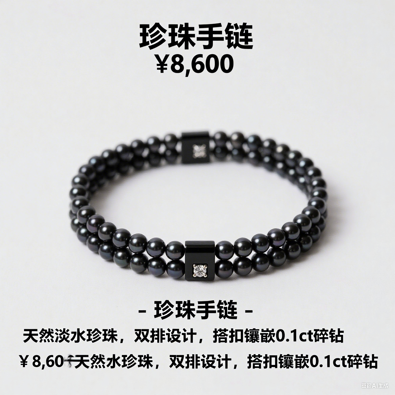 足金搭配珍珠耳饰